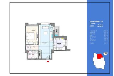 Apartament cu 2 camere decomandat în Central - 12