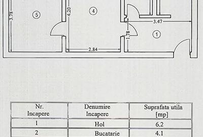 Apartament cu 2 camere semidecomandat în Tomis III - 5