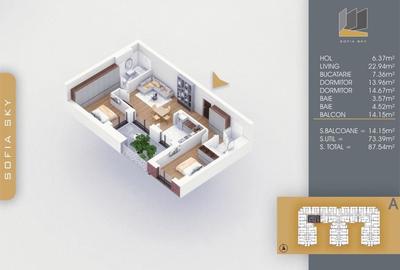 Apartament cu 3 camere semidecomandat în Theodor Pallady - 4