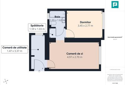 Apartament cu 2 camere semidecomandat, mobilat în Valenta - 9