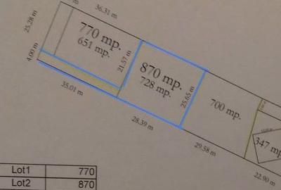 Teren de 870 mp, în Vulcan - 3