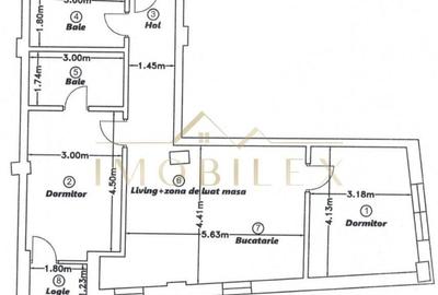 Apartament cu 3 camere în Dâmbul Rotund - 1
