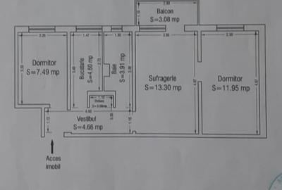 Apartament cu 3 camere semidecomandat în Km 4-5 - 1