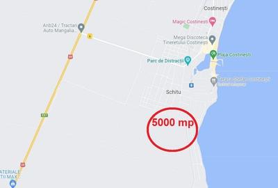 Teren 5000 mp, Costinesti, rezidential Sud Est-Golful Francezului - 2