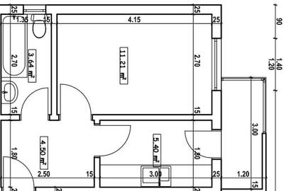 Apartament 1 camera | Loc de parcare inclus în pret  | Curte proprie 18 mp - 10