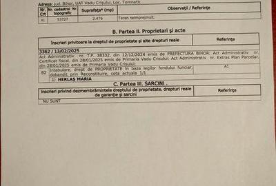 Teren de 2476 mp, în Șuncuiuș - 4