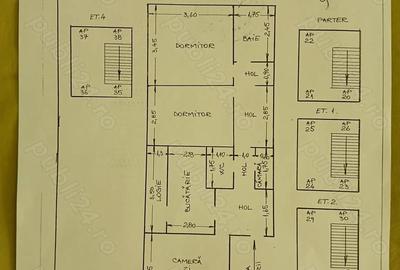 Apartament cu 3 camere în Central - 2