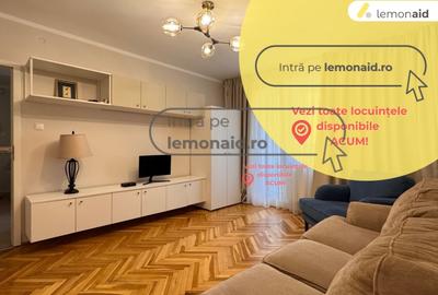 Apartament cu 3 camere semidecomandat, mobilat în P-ța Unirii