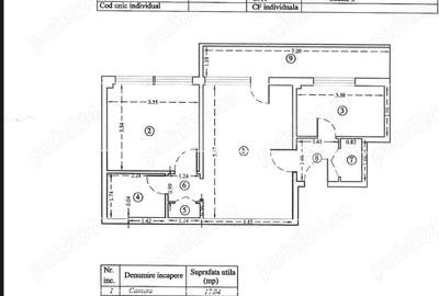 Apartament 2 camere, etaj 2 - 7