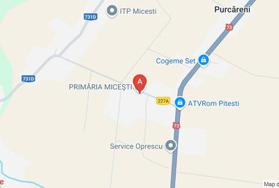 Teren de vânzare Comuna Micesti, Argeș , situat în apropiere de primărie, pretab