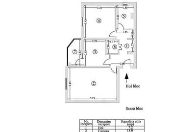 Apartament cu 2 camere decomandat în Gara - 2