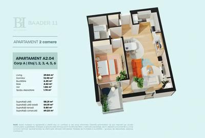 Apartament 2 camere zero comision