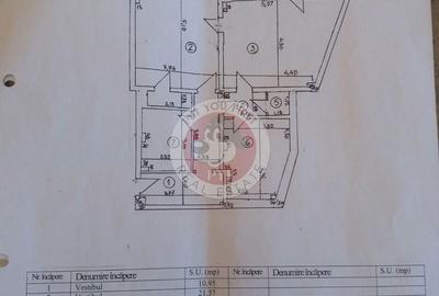 Apartament cu 3 camere semidecomandat în Universitate