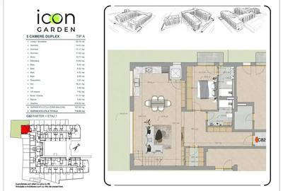 Duplex confort lux 6 camere 187,5 mp și grădină privată de 519 mp - 2