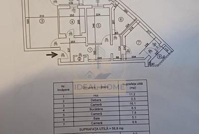 Apartament cu 3 camere decomandat în Tomești - 1