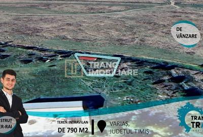 Teren Construcții intravilan de 790 mp, în Variaș - 1