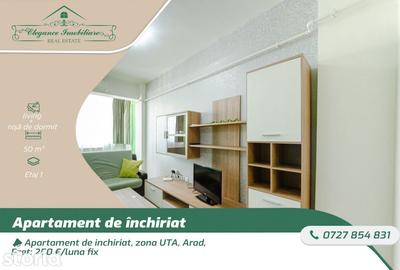 Apartament cu 2 camere nedecomandat, mobilat în UTA - 6