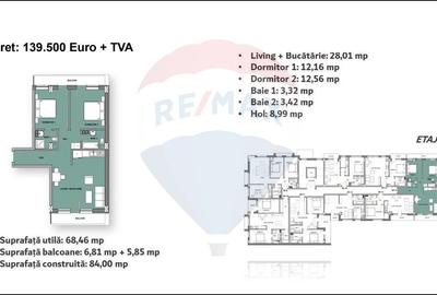 Apartament cu 3 camere decomandat în Cantemir - 1