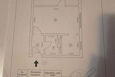 Apartament cu 2 camere semidecomandat în Central