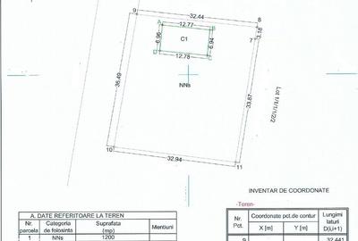 Teren de 1200 mp, în Nord - 1
