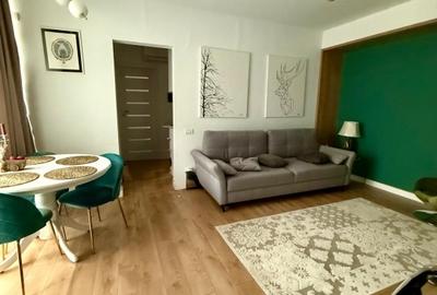 Jiului apartament 3 camere complet mobilat modern cu curte