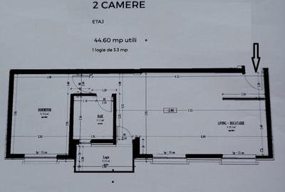 Apartament cu 2 camere semidecomandat, mobilat în Florești - 6