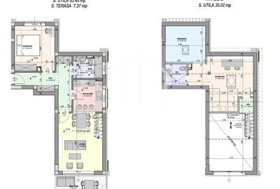 Penthouse cu 3 camere decomandat în Exterior Vest
