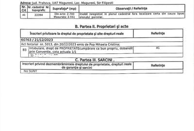 Teren de 2551 mp, în Măgureni - 3