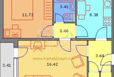 Apartament cu 2 camere circular, mobilat în Drumul Taberei - 8