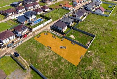 Berceni, Sf. Ana, teren intravilan 836 mp, STB 3 min., deschidere 17 ml - 6