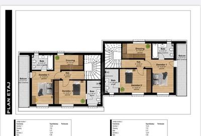 Duplex 3 niveluri, 150 mp, S+P+1E,  liniste, aer curat, Tauti, Floresti - 6