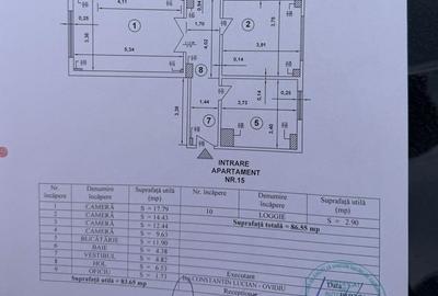 Apartament cu 3 camere, mobilat în Rahova