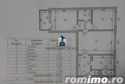 Apartament cu 3 camere semidecomandat, mobilat în Brâncoveanu - 1