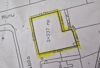 Teren Construcții intravilan de 337 mp, în Ultracentral - 1