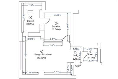 Pipera, rond Omv, nou, Ivory, 2 camere, parcare, TVA zero Pipera, rond Omv, nou, Ivory, 2 camere, parcare, TVA zero - 20
