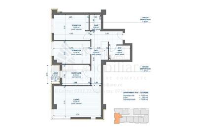 Apartament cu 3 camere decomandat în Cug - 2