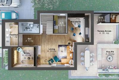 Casa stil mediteranean Saftica, teren 700mp, facilitati premium (cititi in descriere) - 3