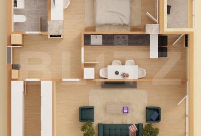 Apartament 2 camere, 68.68 mp, Aleea Sadoveanu - 1