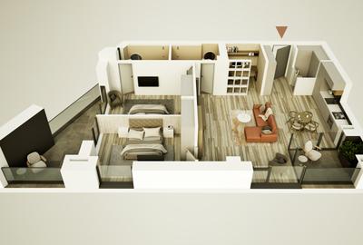Apartament cu 3 camere decomandat în Circumvalațiunii - 2