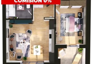 Apartament cu 2 camere semidecomandat în Torontalului - 1