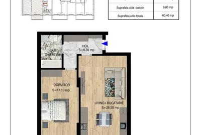 Apartament cu 2 camere decomandat în Titan - 2