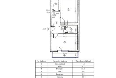 Apartament cu 2 camere decomandat în Central - 1