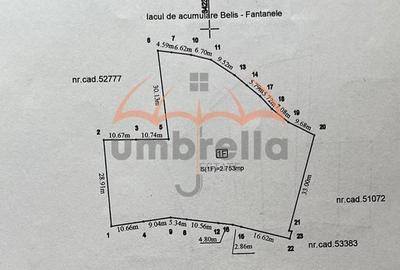 Teren de vanzare 2.753m²/52€ m² lac Belis, la Giurcuta. Extravilan - 2