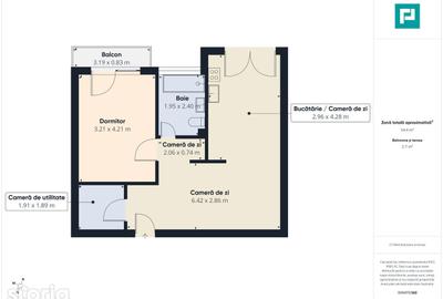 Apartament cu 2 camere, mobilat în Oncea - 11