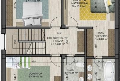 Otopeni, Mcdonalds, vanzare vile unifamiliale, P+1+M, 260 mp utili, - 23