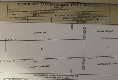 Teren de 2570 mp, în Prundeni