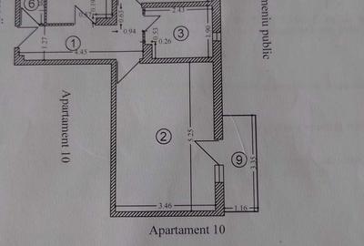 Apartament cu 2 camere decomandat în Central