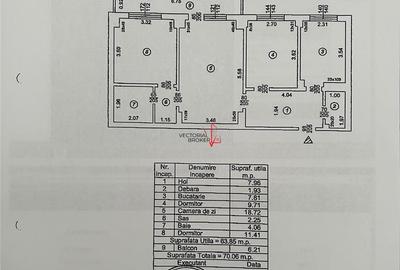Apartament cu 3 camere semidecomandat în Titan - 10