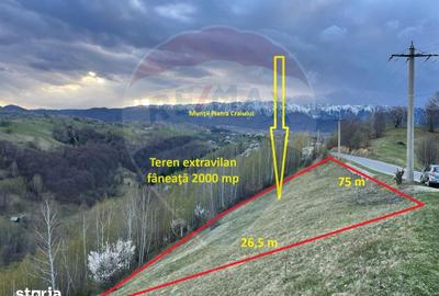 Teren de 2000 mp, în Moieciu
