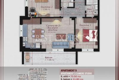 3 Camere Acces Rapid STB-Bloc Intim/Credit Ipotecar 15% 3 Camere Acces Rapid STB-Bloc Intim/Credit Ipotecar 15% - 3